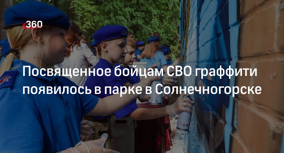 Посвященное бойцам СВО граффити появилось в парке в Солнечногорске