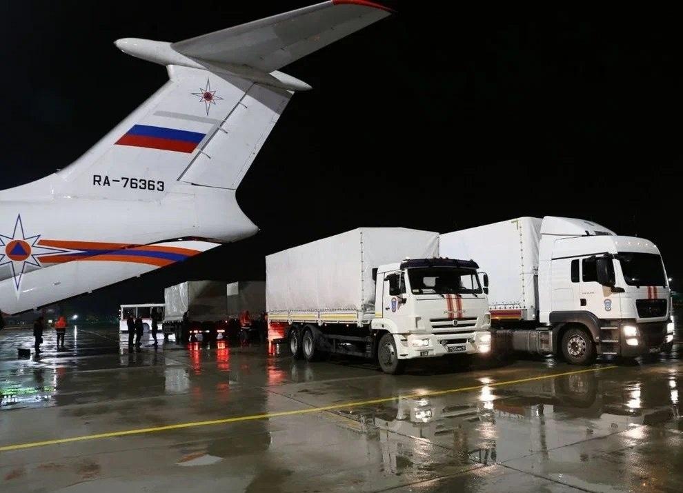 Из Жуковского в Египет прибыл самолет МЧС с гуманитарной помощью для палестинцев