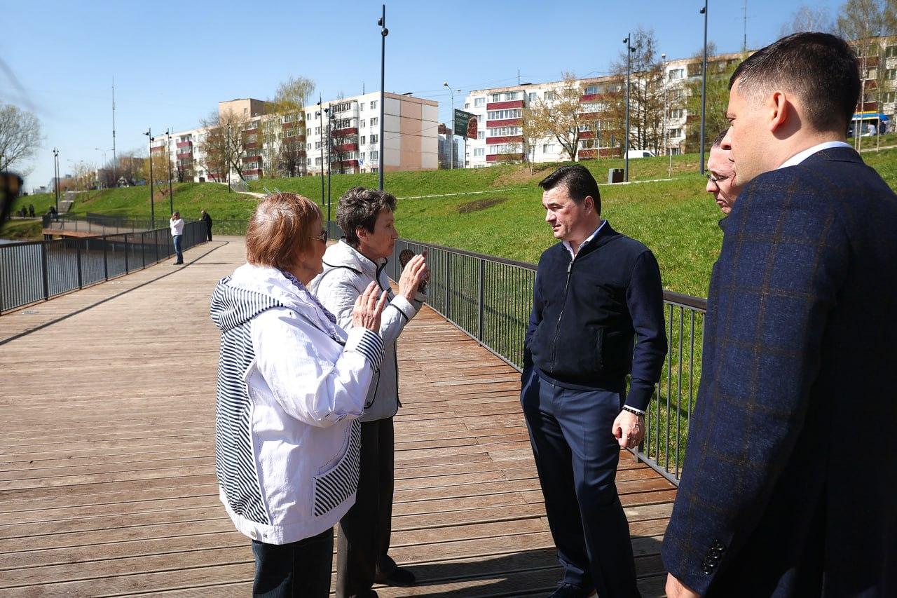 Губернатор: набережную реки Теребенки в Чехове продолжат благоустраивать до 2025 года