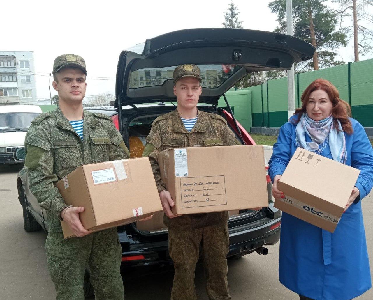 Женщины Люберец отправили посылки для десантников-участников СВО