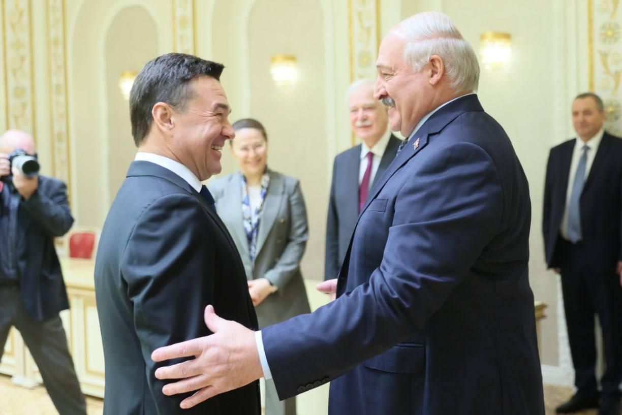 Андрей Воробьев и Александр Лукашенко обсудили сотрудничество Подмосковья и Белоруссии