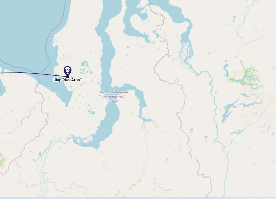 Известный путешественник Фёдор Конюхов пролетает над Ямалом на огромном воздушном шаре