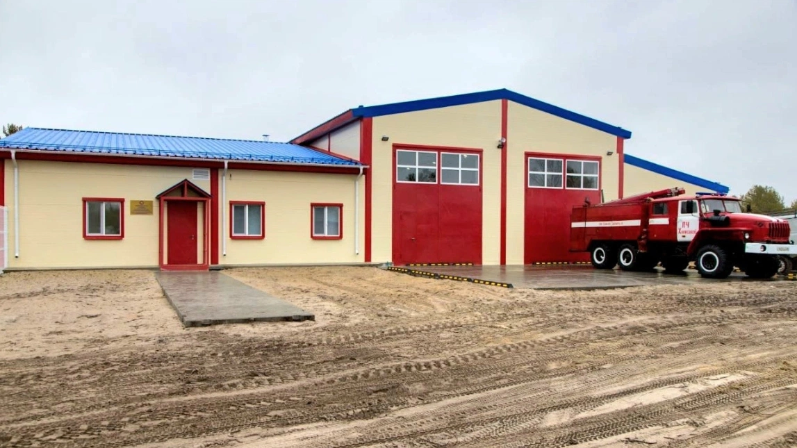 В селе Халясавэй построили современное пожарное депо
