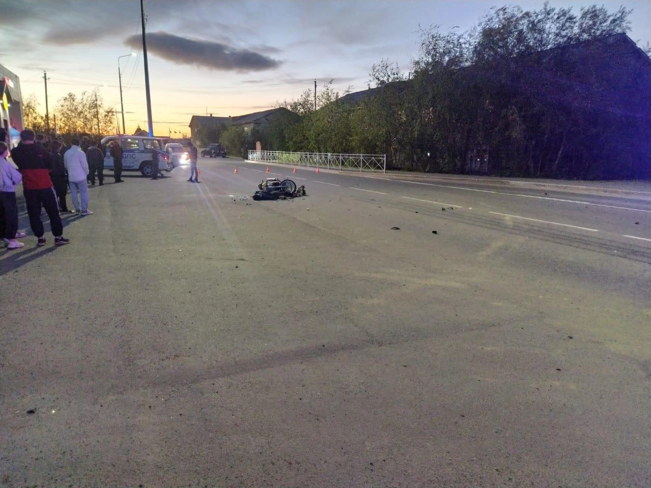 В центре Салехарда в аварии погиб мотоциклист